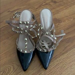 BCBG studded heals
